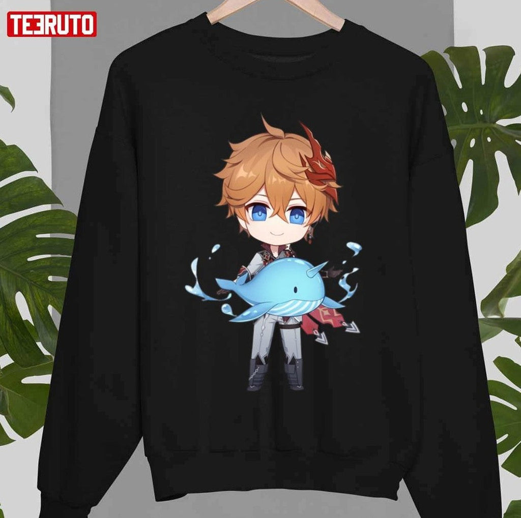 Baby Whale Chibi Childe Genshin Impact Unisex Sweatshirt