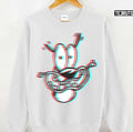 3d Courage The Cowardly Dog Premium Scoop Unisex Sweatshirt