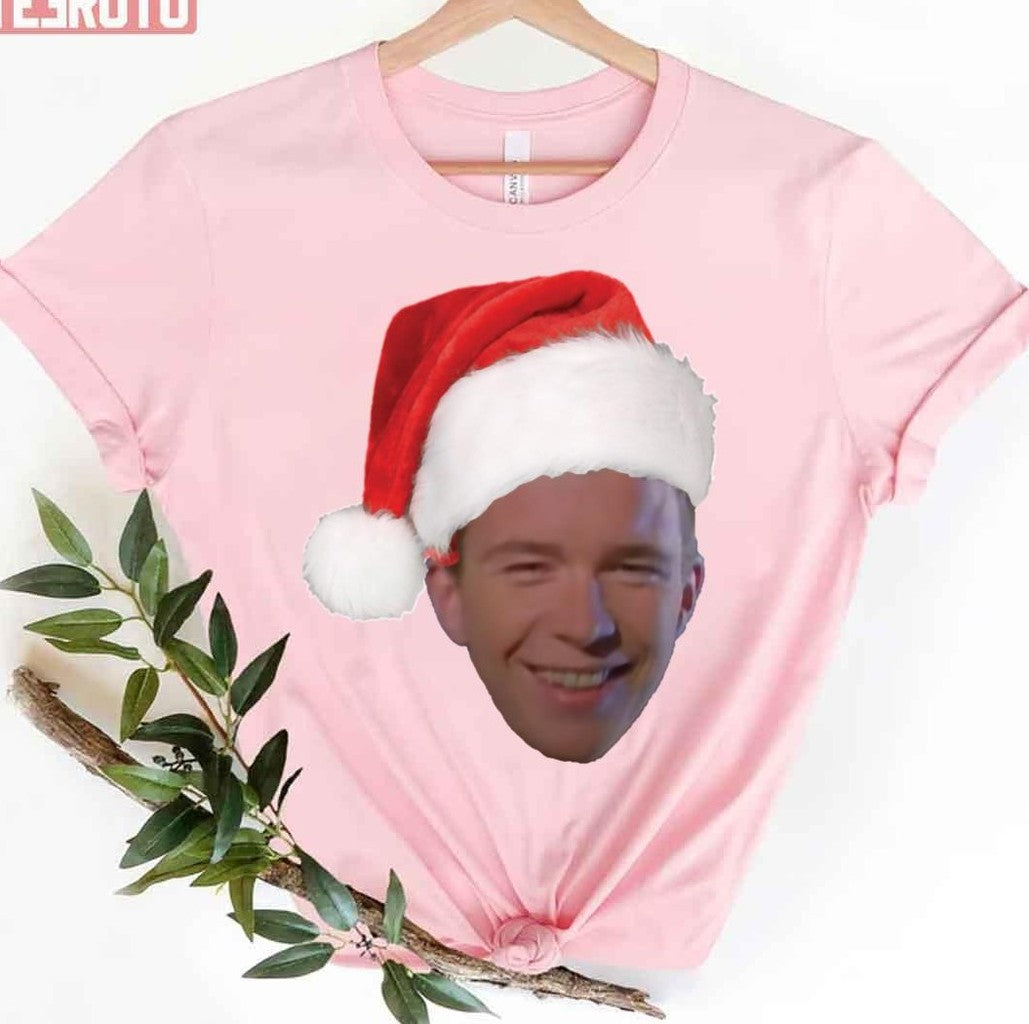 Santa Rick Astley Christmas Unisex T-Shirt