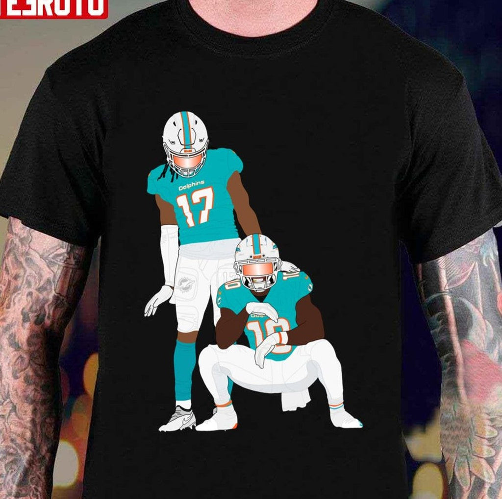 Art Of Jaylen Waddle And Tyreek Hill Unisex T-shirt