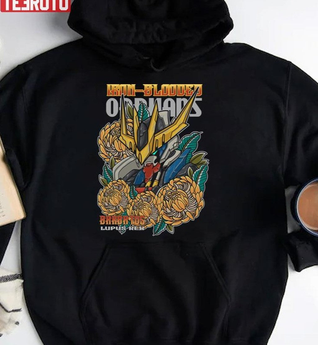 Barbatos Floral Design Mobile Suit Gundam Unisex Sweatshirt