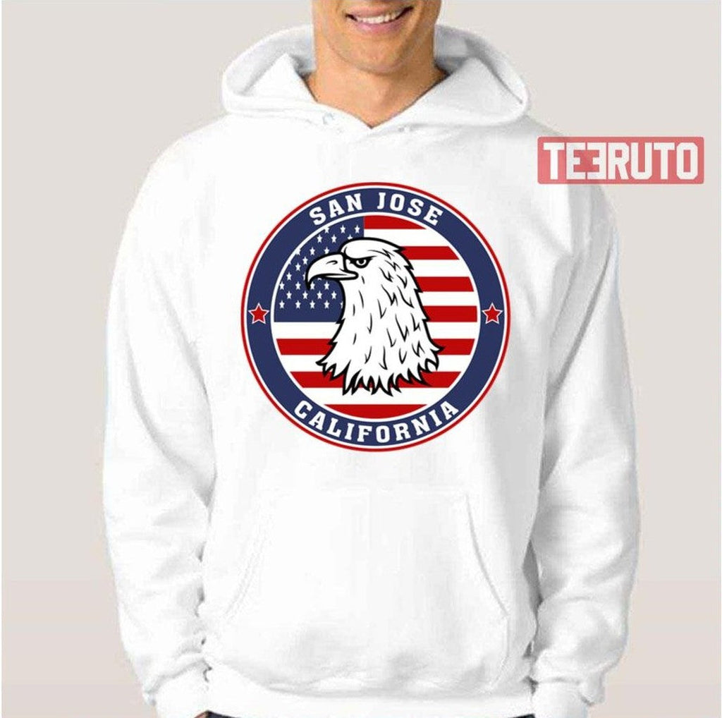 San Jose City California State Usa Flag Travel Souvenir Unisex T-Shirt