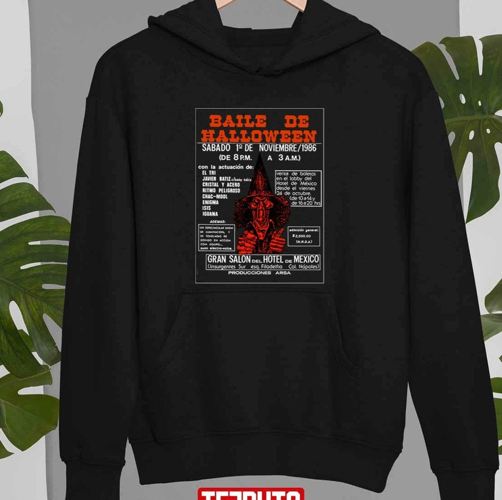 Sparkling Endowed Wonderful Alex Lora El Tri Halloween Dance Salon Del Hotel De Mexico 1986 Vintage Unisex Sweatshirt
