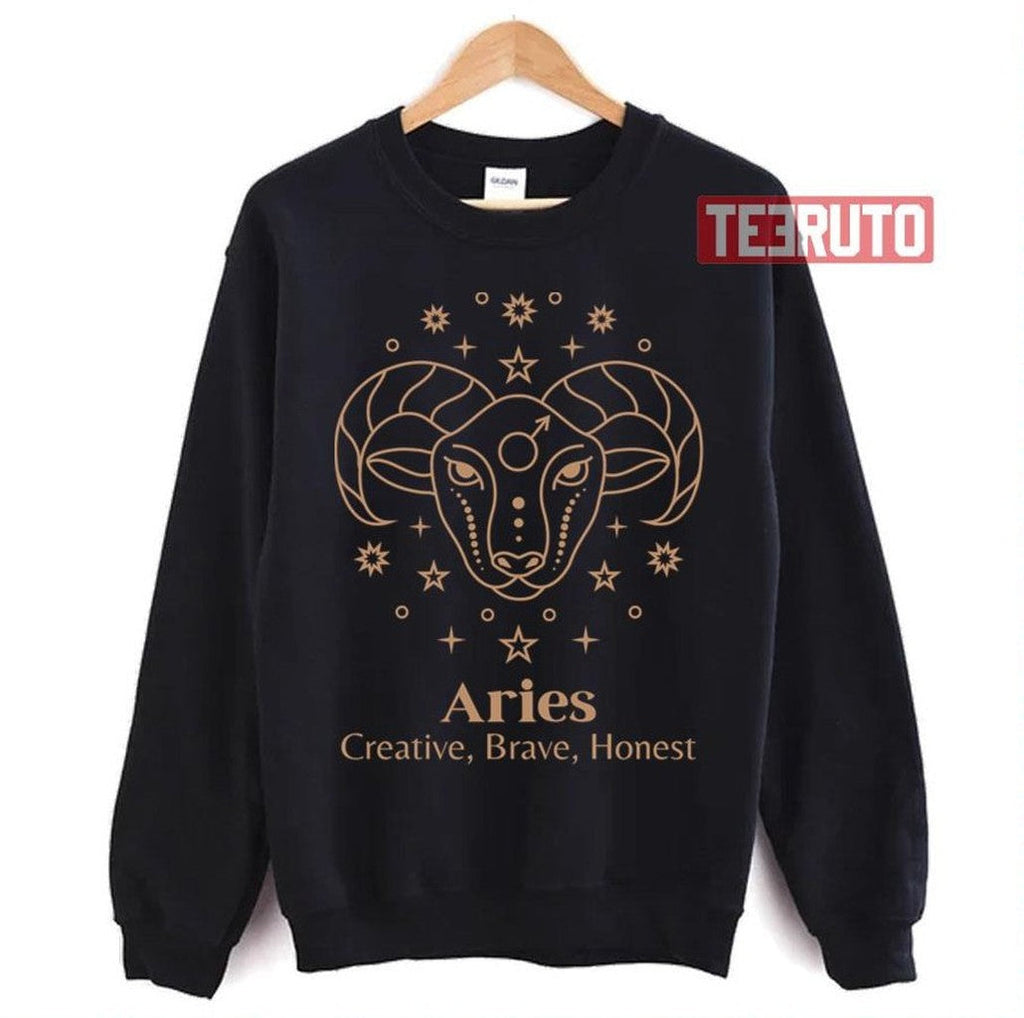 Aries Art Zodiac Design Aesthetic Art Unisex Sweatshirt