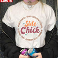 Side Chick Funny Thanksgiving Design Unisex T-shirt