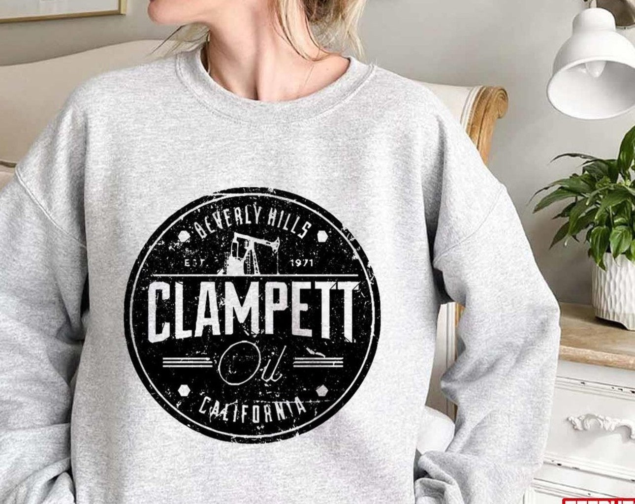 Beverly Hills 90210 Clampett Öl Unisex Sweatshirt