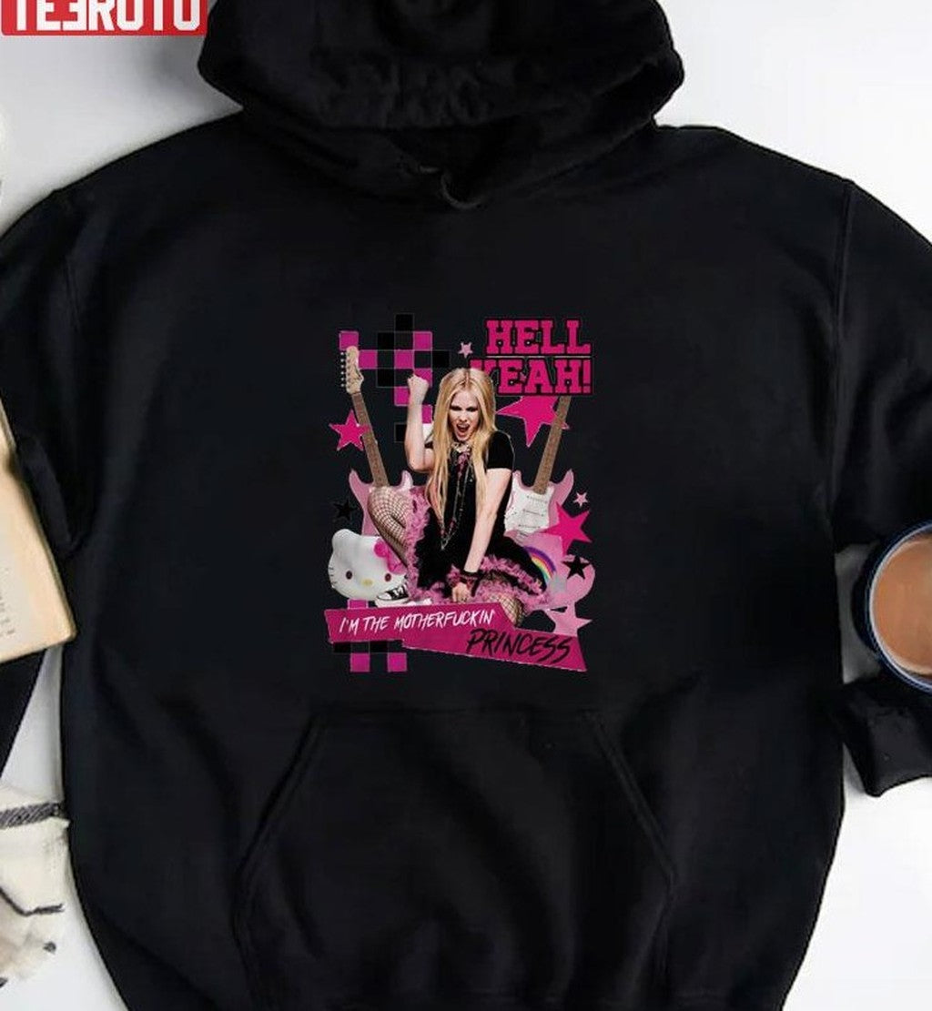 Avril Lavigne × Girlfriend I'm The Motherfuckin' Princess Pink Rocker Unisex T-Shirt