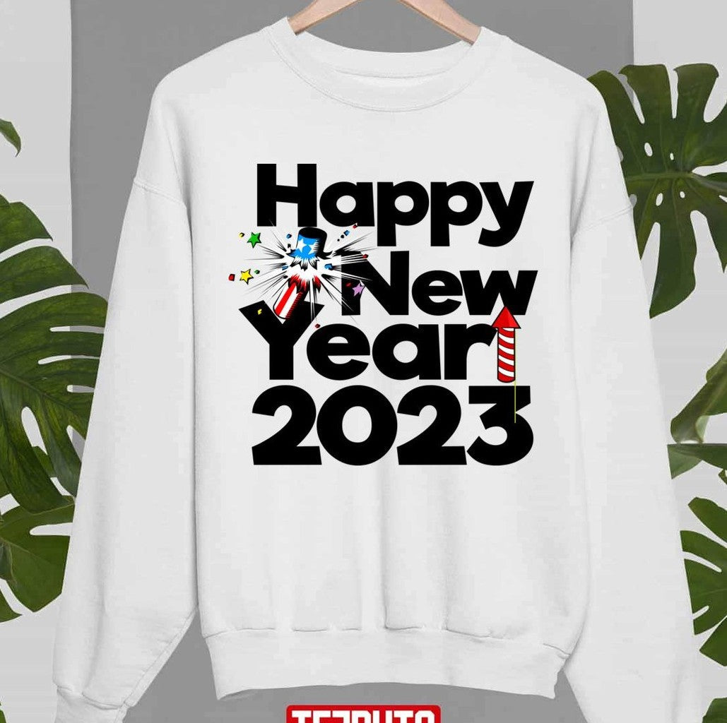 Best Wishes To You Happy New Year Usa 2023 Unisex Sweatshirt