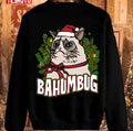 Bahumbug Cat Christmas Bad Santa Unisex Sweatshirt