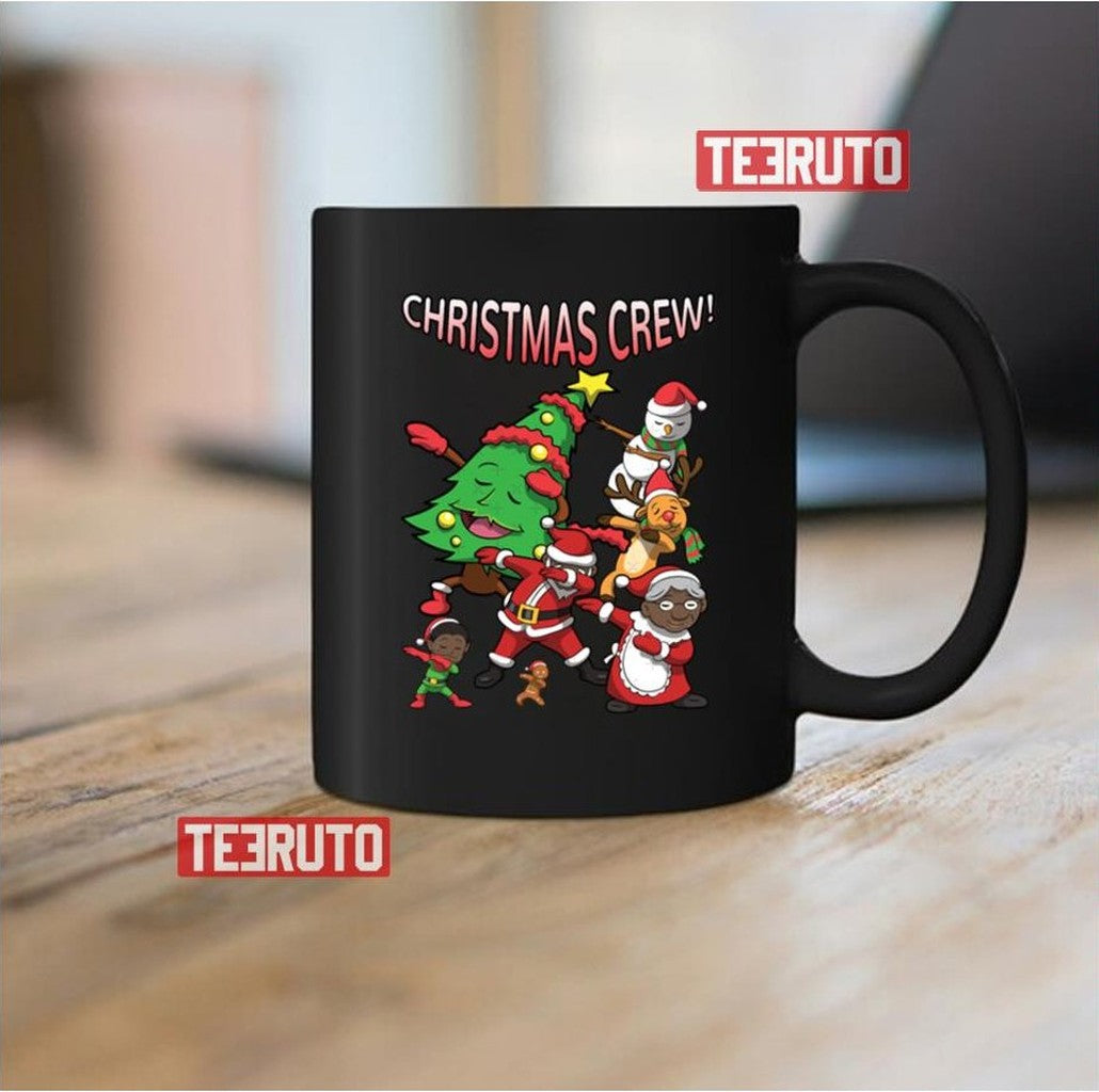 Santa And The Christmas Crew Dab For The Holidays Unisex Sweatshirt