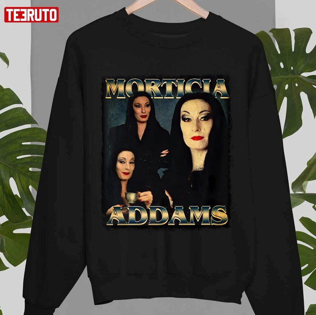 Morticia Addams The Addams Family 90s Vintage BootlegUnisex Sweatshirt