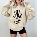 Skeleton Maternity Halloween Sweatshirt, Pregnancy Announcement Sweat 2024, Pregnant Costume, Fall New Mom Sweater, Mommy to Be, Halloween Gift For Al