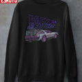 Back To The Future Neon Logo Delorean Unisex Sweatshirt