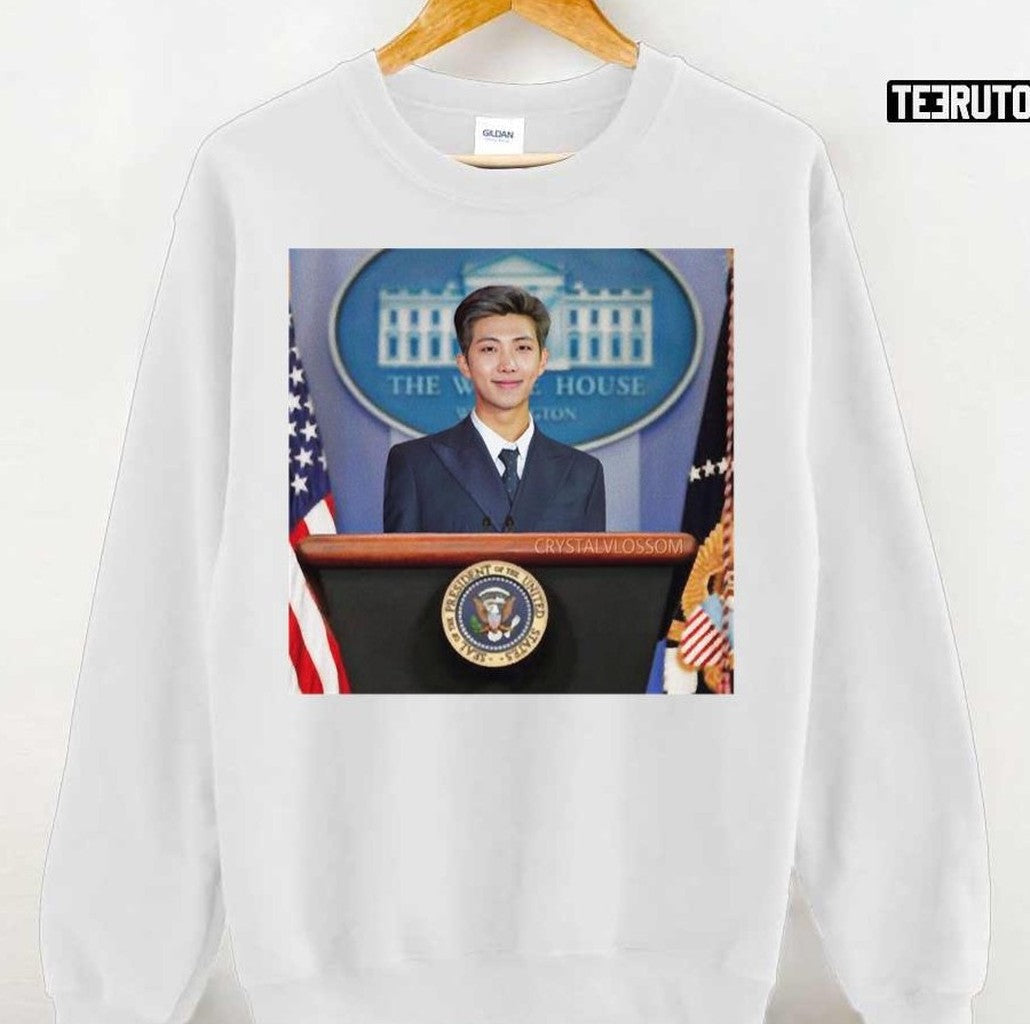 Namjoon For President 2022 White House BTS K-Pop Band Unisex T-Shirt