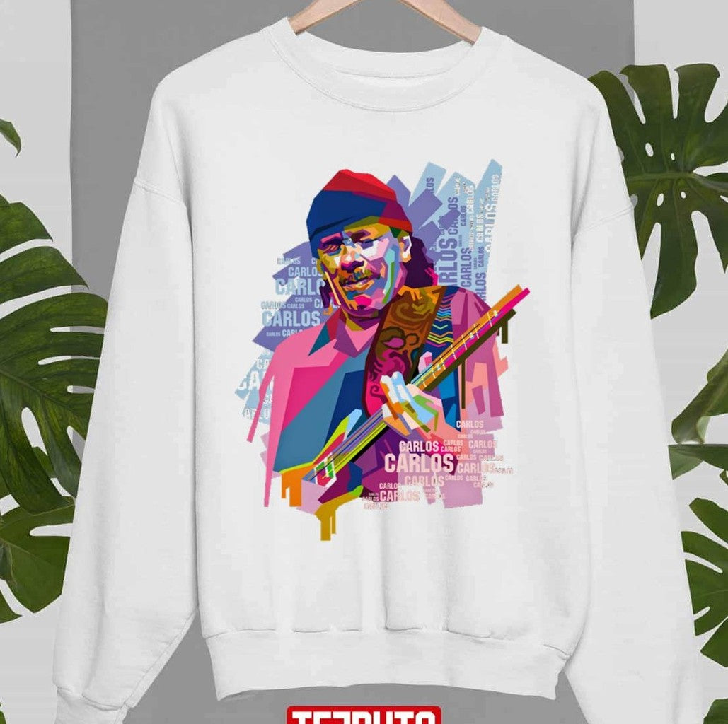 Santana Face Digital Design Unisex Sweatshirt