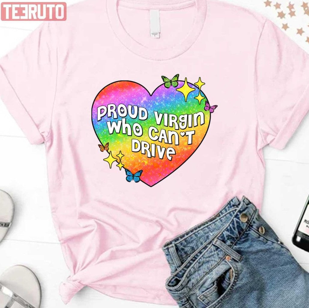 Proud Virgin Who Can't Drive Lgbtq Pride Month Unisex Sweatshirt
