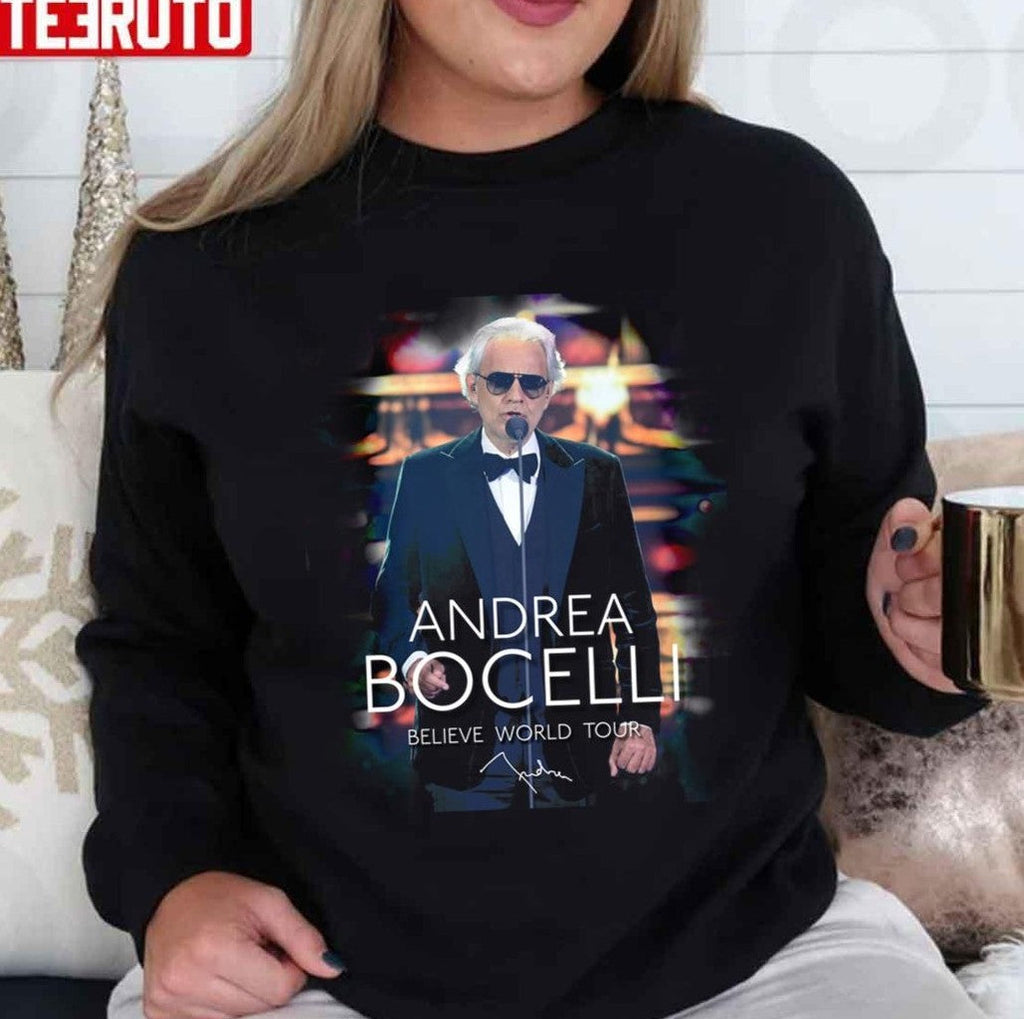 Believe World Tour Andrea Bocelli Unisex T-Shirt