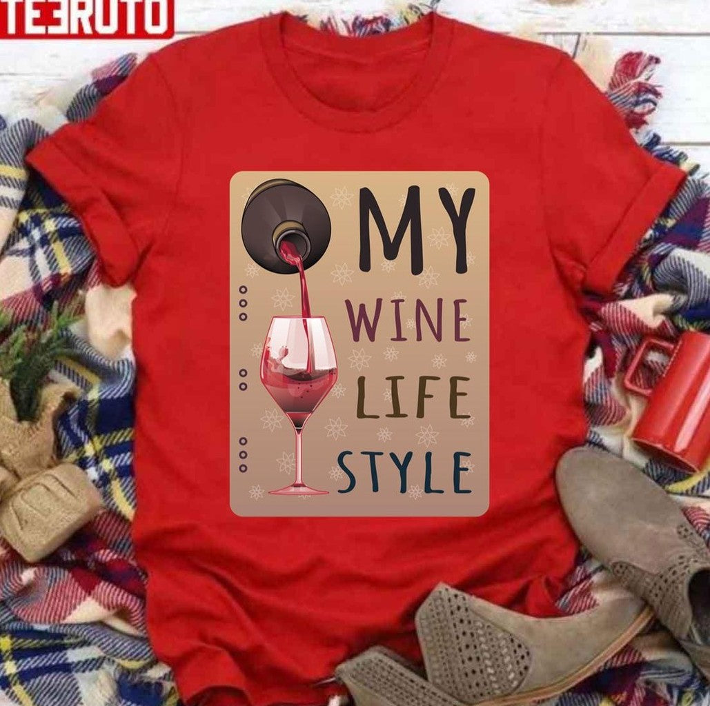 My Wine My Life My Style Design Adele I Drink Wine Unisex Sweatshirt