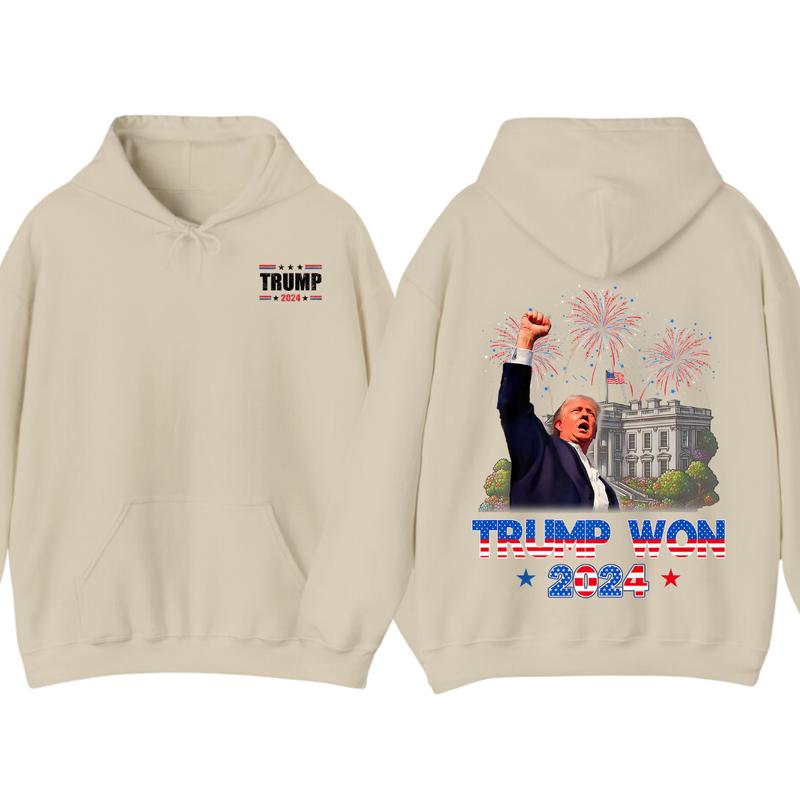 Trummmp Won 2024 Hoodie, t_shirt, President 47th Of White House Donald Trummp unisex