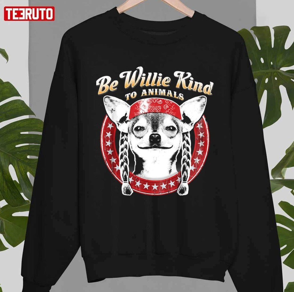 Be Willie Kind To Animals Youth Willie Nelson Unisex T-Shirt