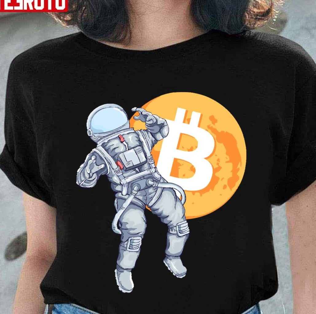Bitcoin Astronaut Btc Mooning Unisex Sweatshirt