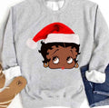 Black Betty Boop Christmas Sweatshirt