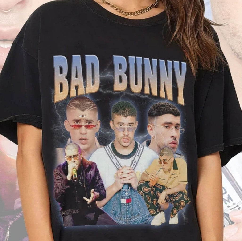 Bad Bunny Rap Hip Hop Retro Graphic Unisex T-Shirt