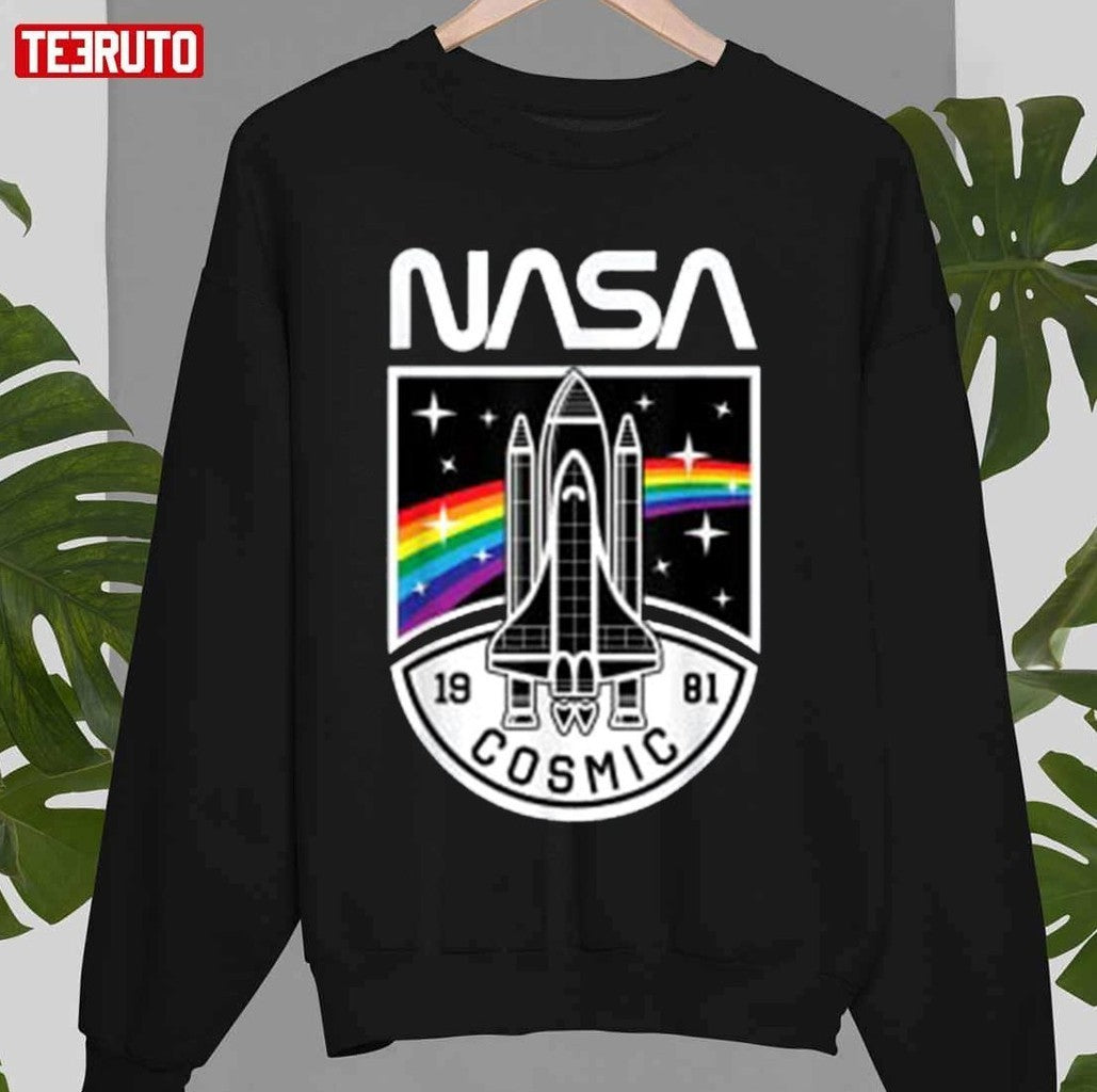 Nasa 1981 Cosmic With Space Shuttle Unisex T-Shirt