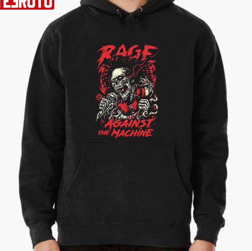 Skeleton Singing Rage Against the Machine Art Unisex T-Shirt