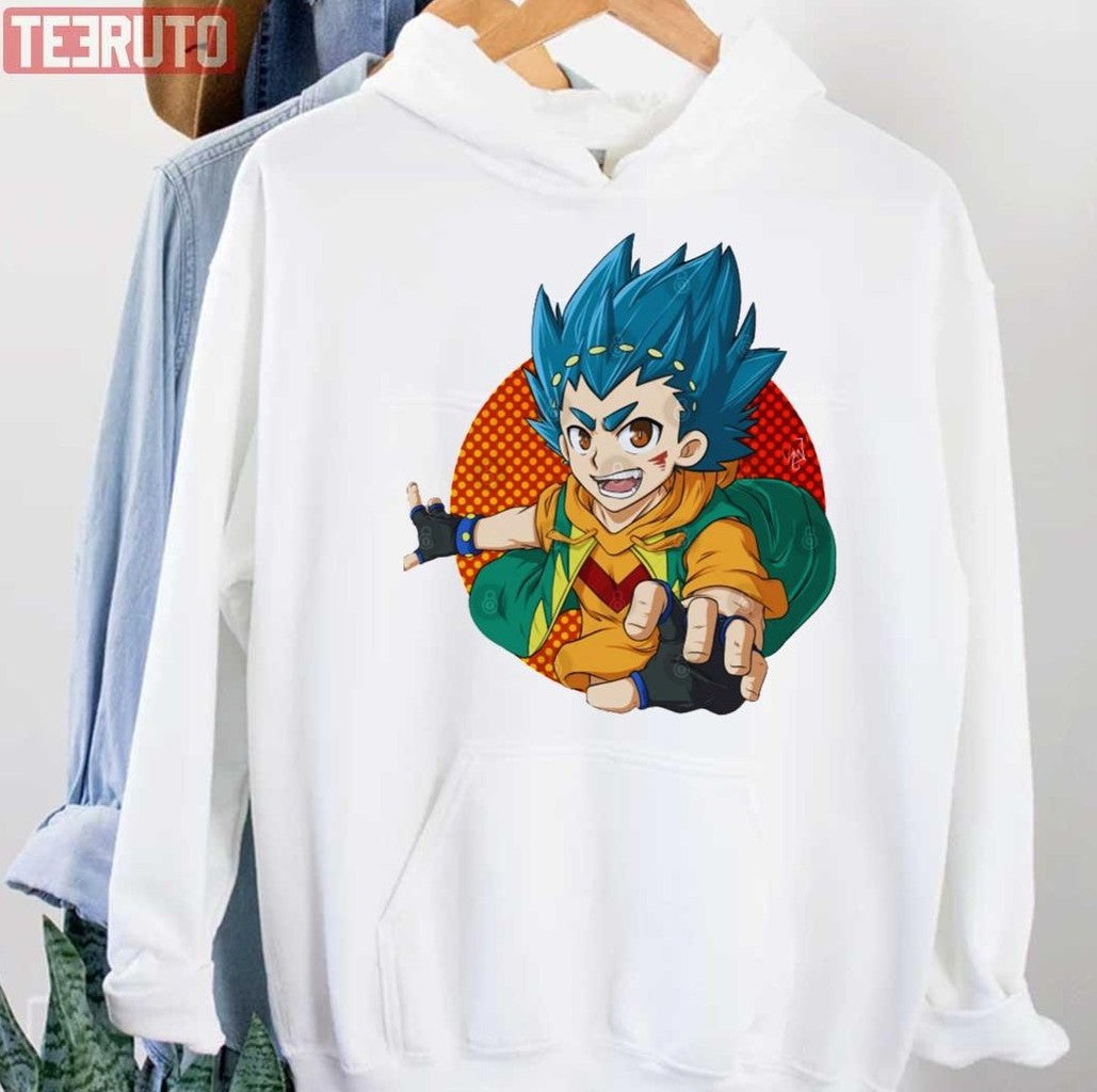 Round Design Valt Aoi Beyblade Burst Unisex Hoodie