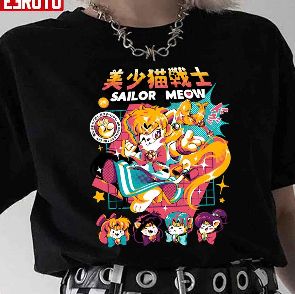 Sailor Meow Cute Fanart Unisex T-Shirt