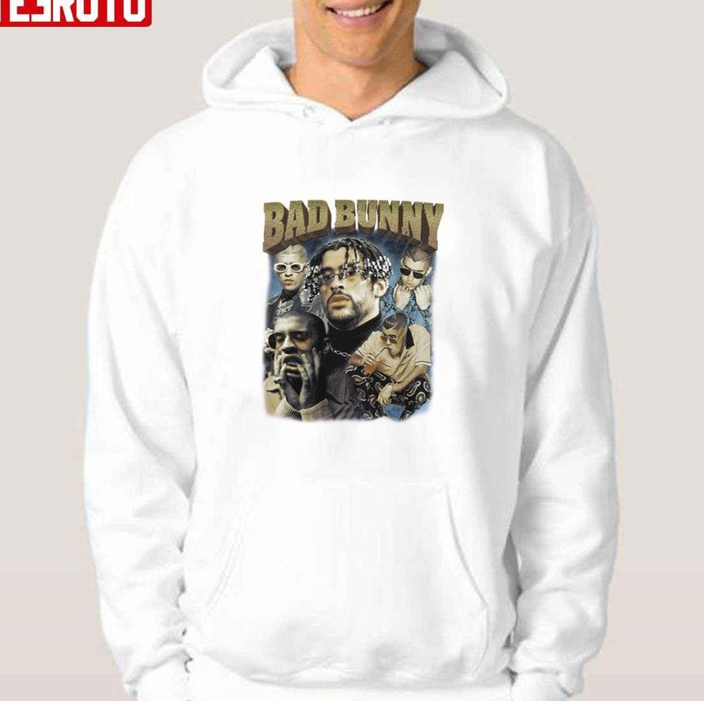 Bad Bunny Rap Hip-Hop Vintage Retro Unisex T-Shirt