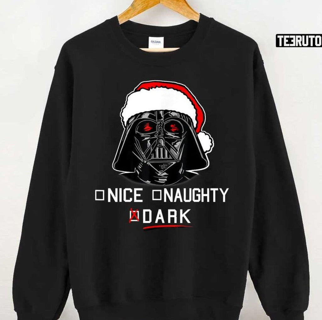 Nice Naughty Darth Vader Santa Christmas Unisex Sweatshirt