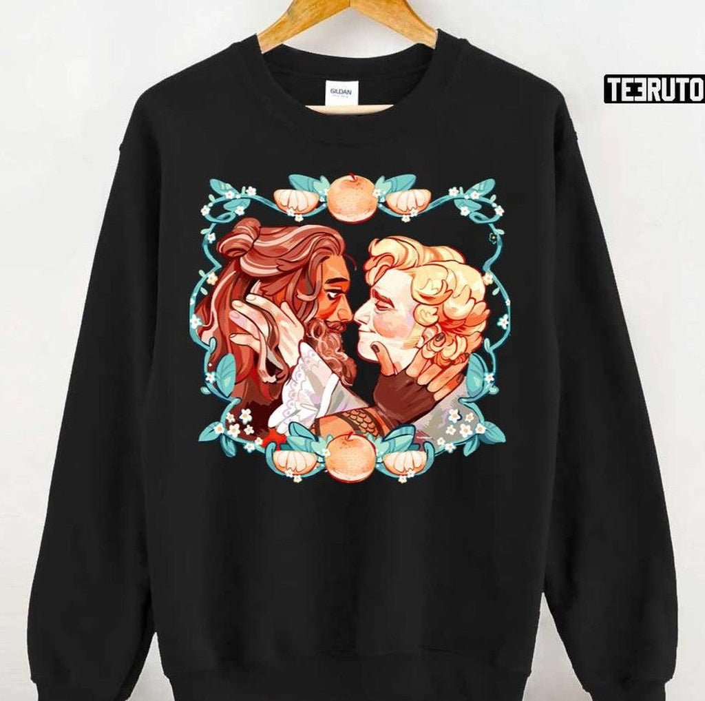 Romantic Blackbeard And Stede Cuddle Love Our Flag Means Death Unisex T-shirt