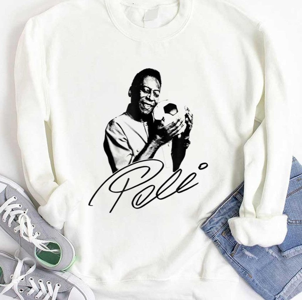 Pele Football Legend Player Pelé Legends Live Forever Unisex Hoodie