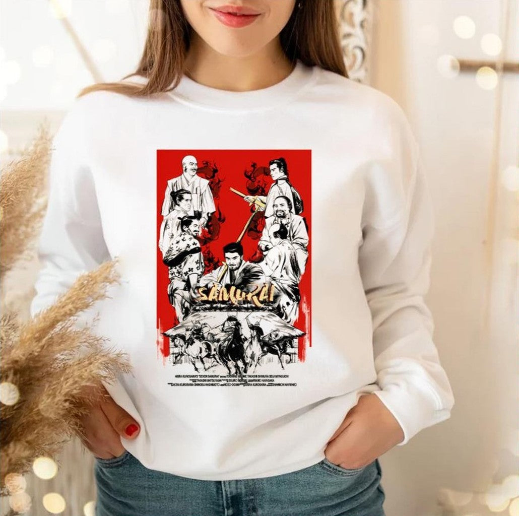 Retro Seven Samurai 1954 Movie Unisex Sweatshirt
