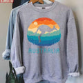 Australia Kangaroo Retro Unisex Sweatshirt