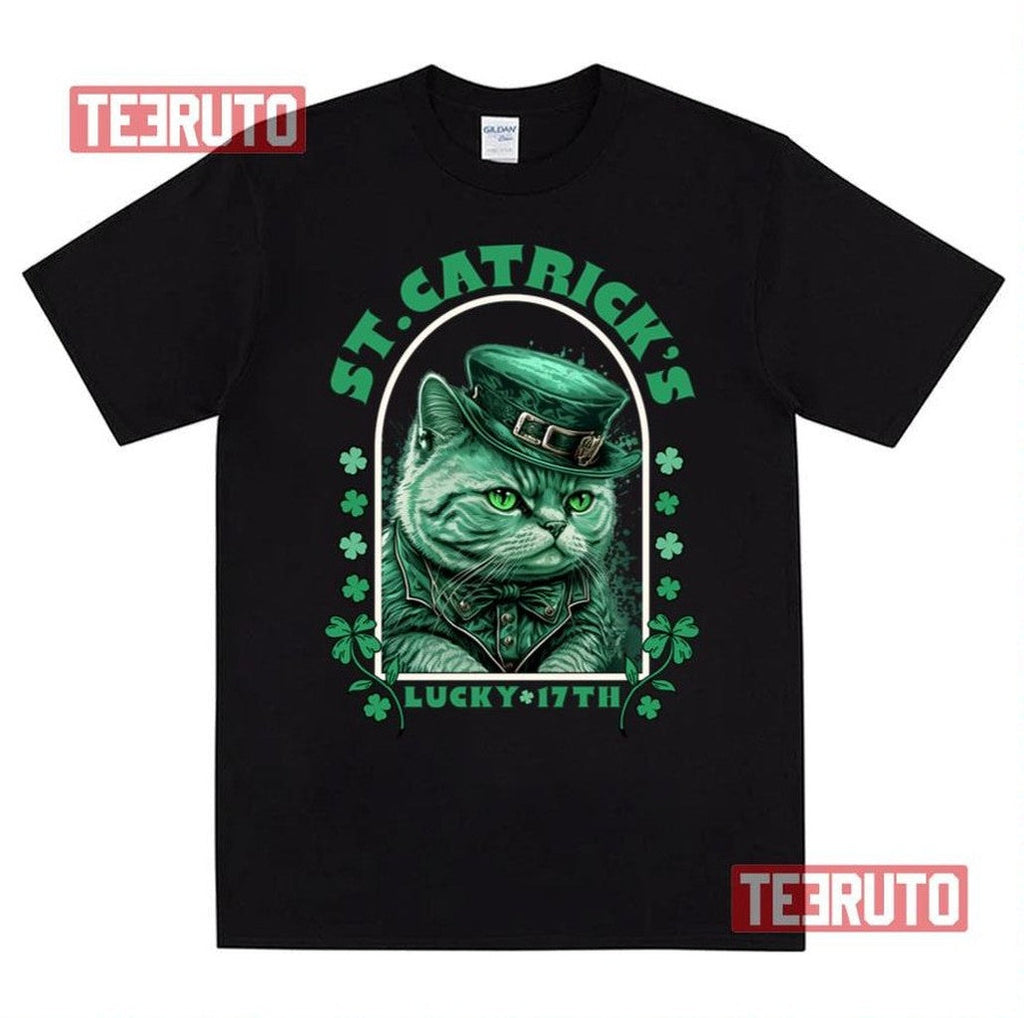 Saint Patrick's Day Cat Celebration Unisex T-Shirt