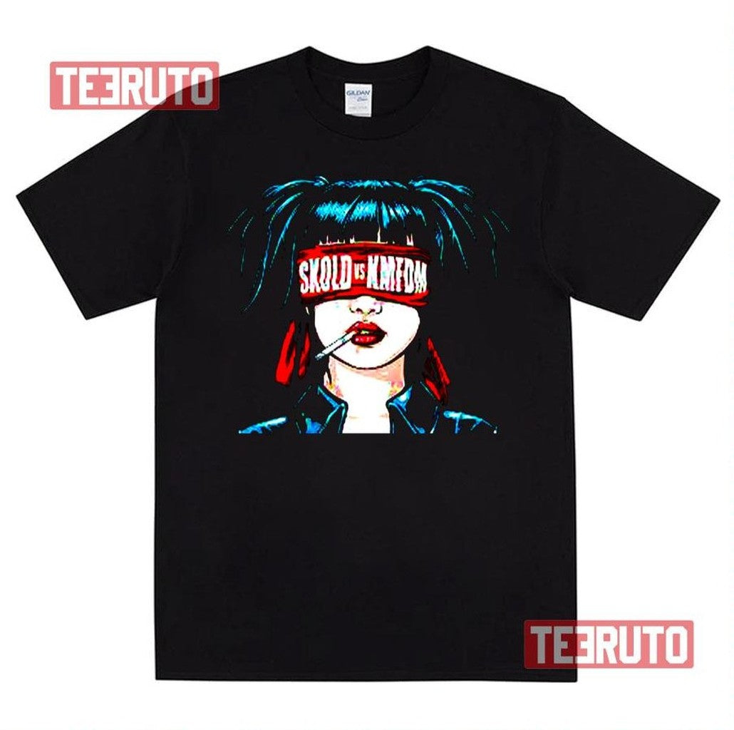 Skold &amp; Kmfdm Blind Fold Unisex T-Shirt