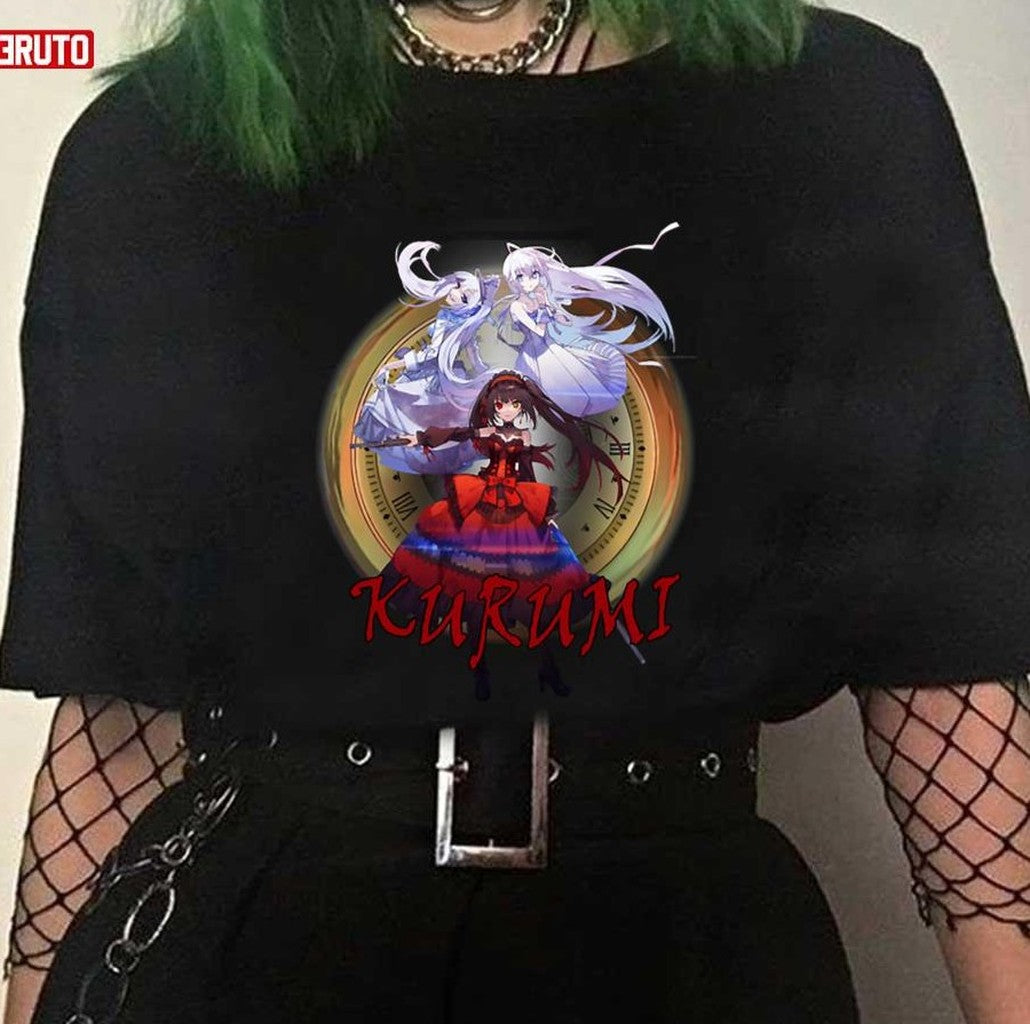 The Dangerous Girl Kurumi Tokisaki Kurumi Clock Date A Live Art Unisex T-shirt