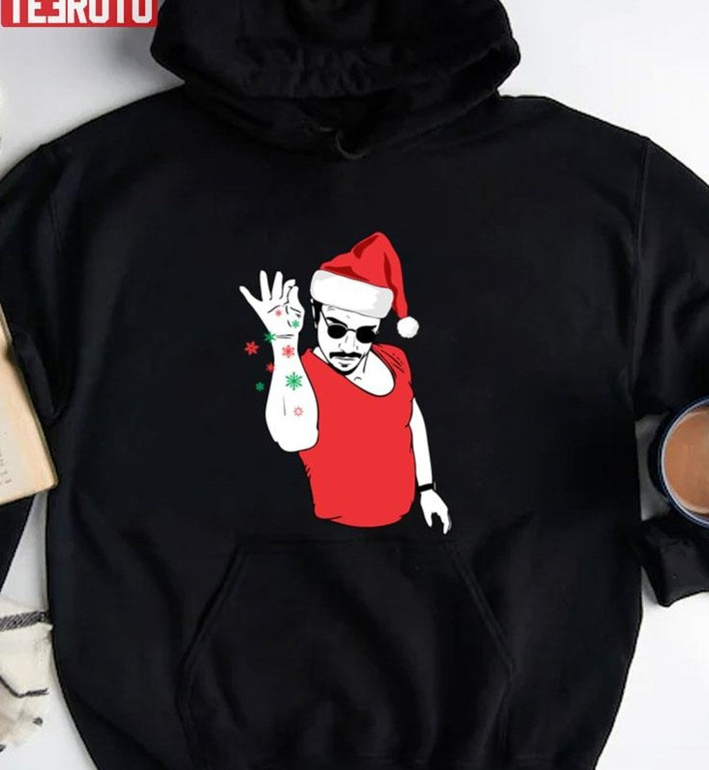 Santa Bae Meme Fanart Merry Christmas Unisex Sweatshirt
