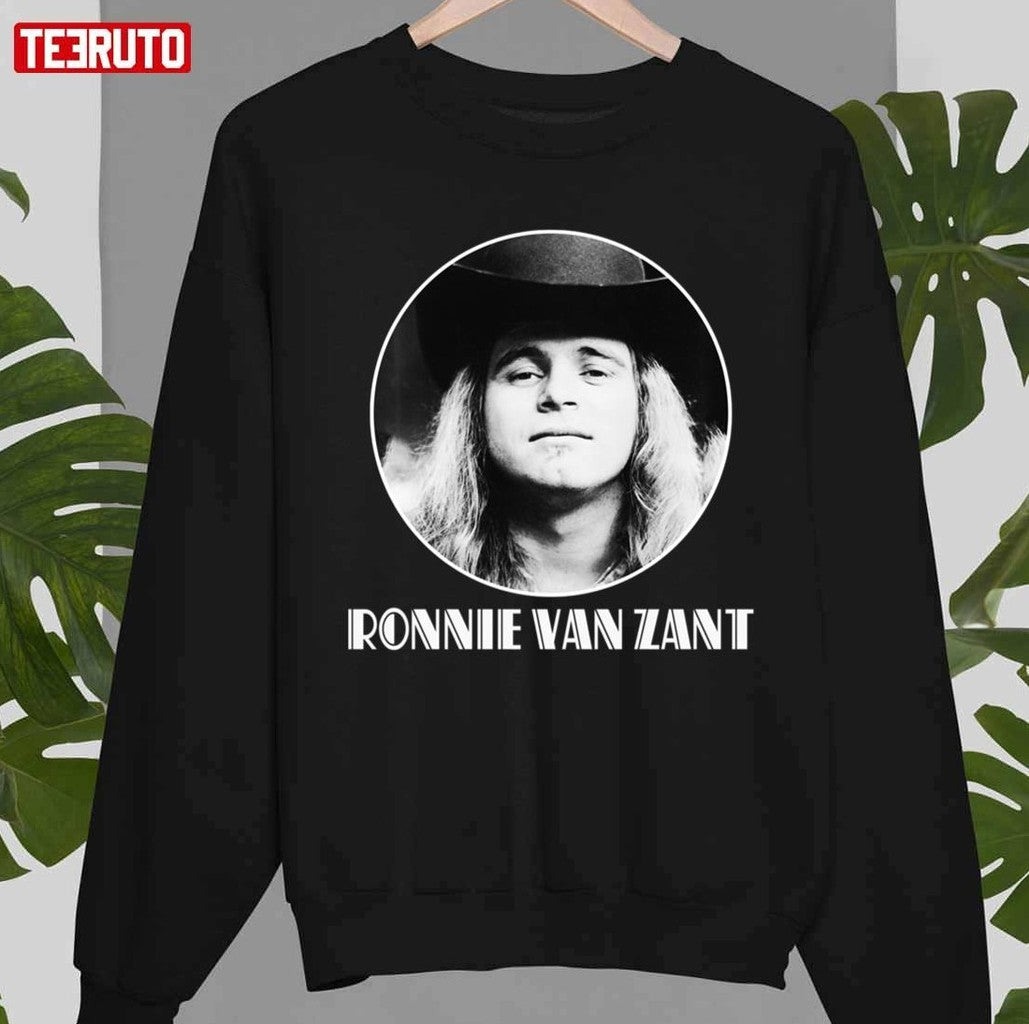 Singer Ronnie Van Zant Portrait Graphic Unisex T-Shirt