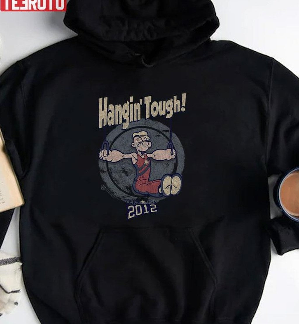 Popeye Hangin Tough Brand A Transparent Popeye The Sailor Unisex Sweatshirt
