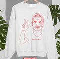 Robert Lewandowski Red Lineart Footballer Unisex Sweatshirt