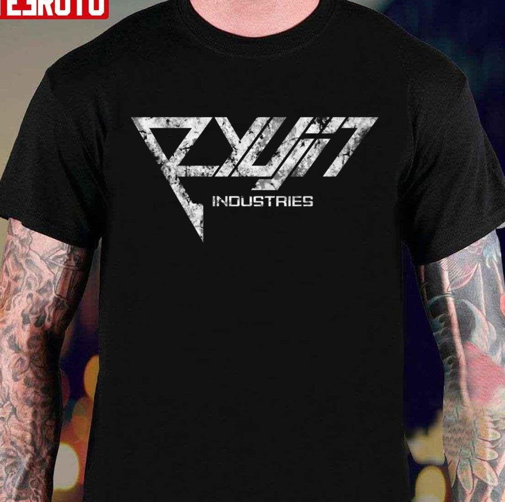 Ryujin Industries Logo Distressed White Starfield Unisex T-Shirt