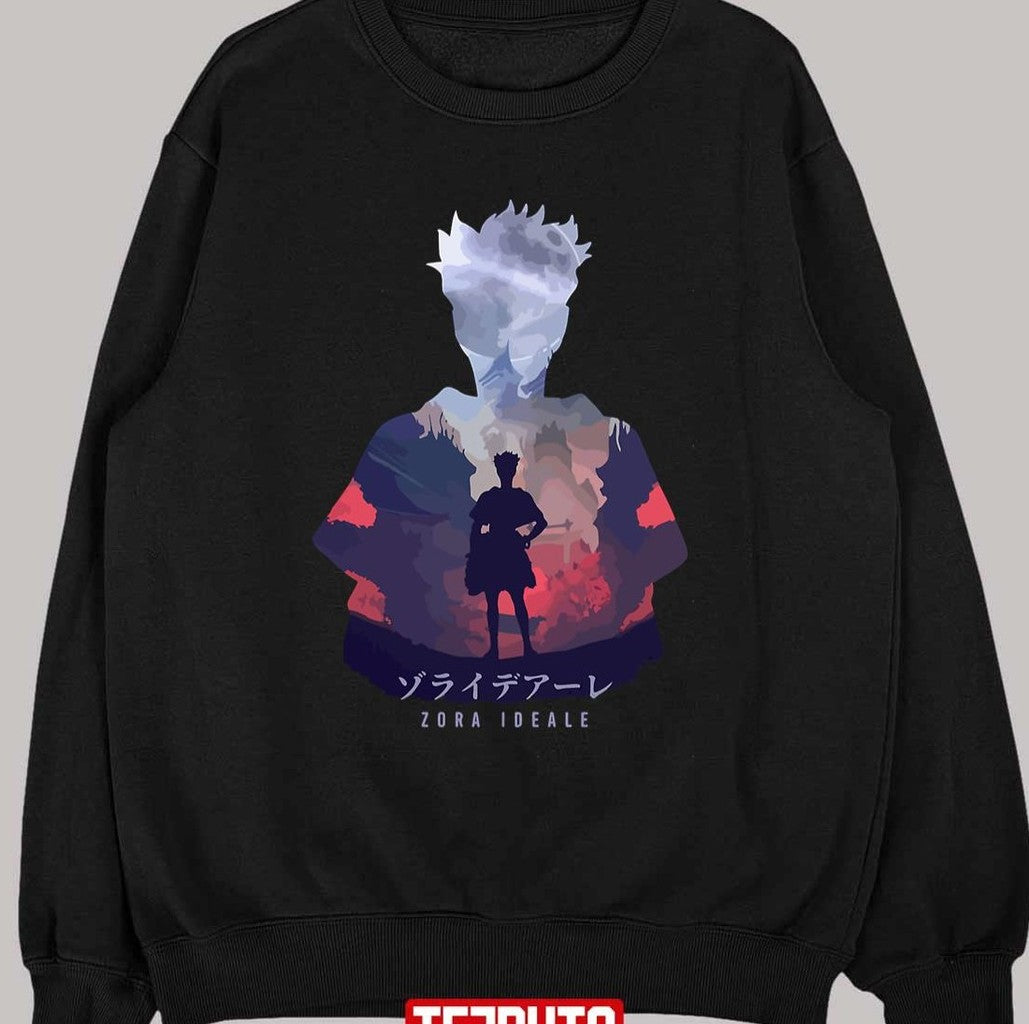 Silhouette Style Art Zora Ideale Black Clover Novel Unisex T-Shirt