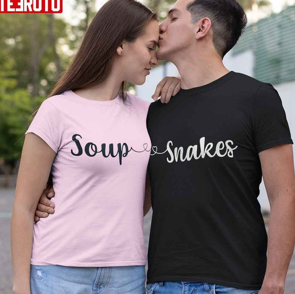 Snakes Soup Couple Matching Valentine's Day T-Shirt