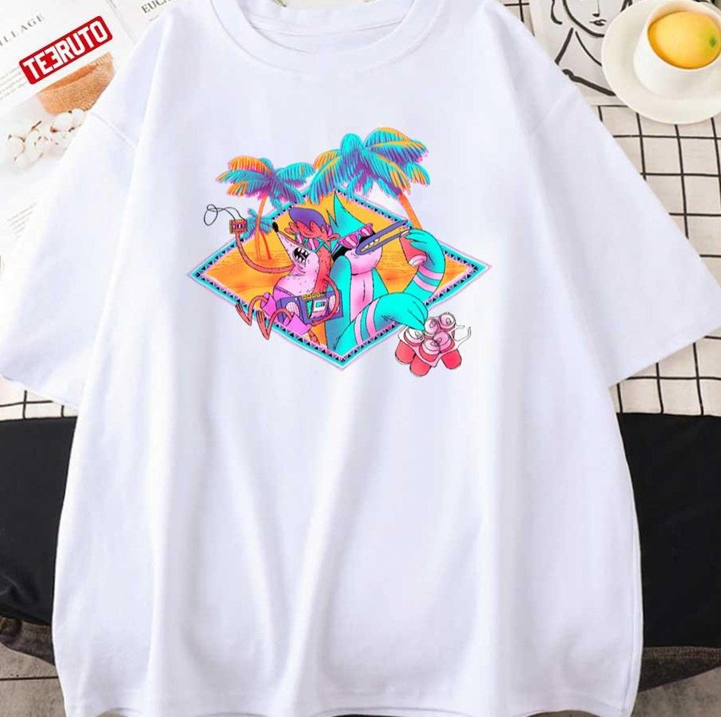 Summertime Regular Show Neon Unisex Sweatshirt