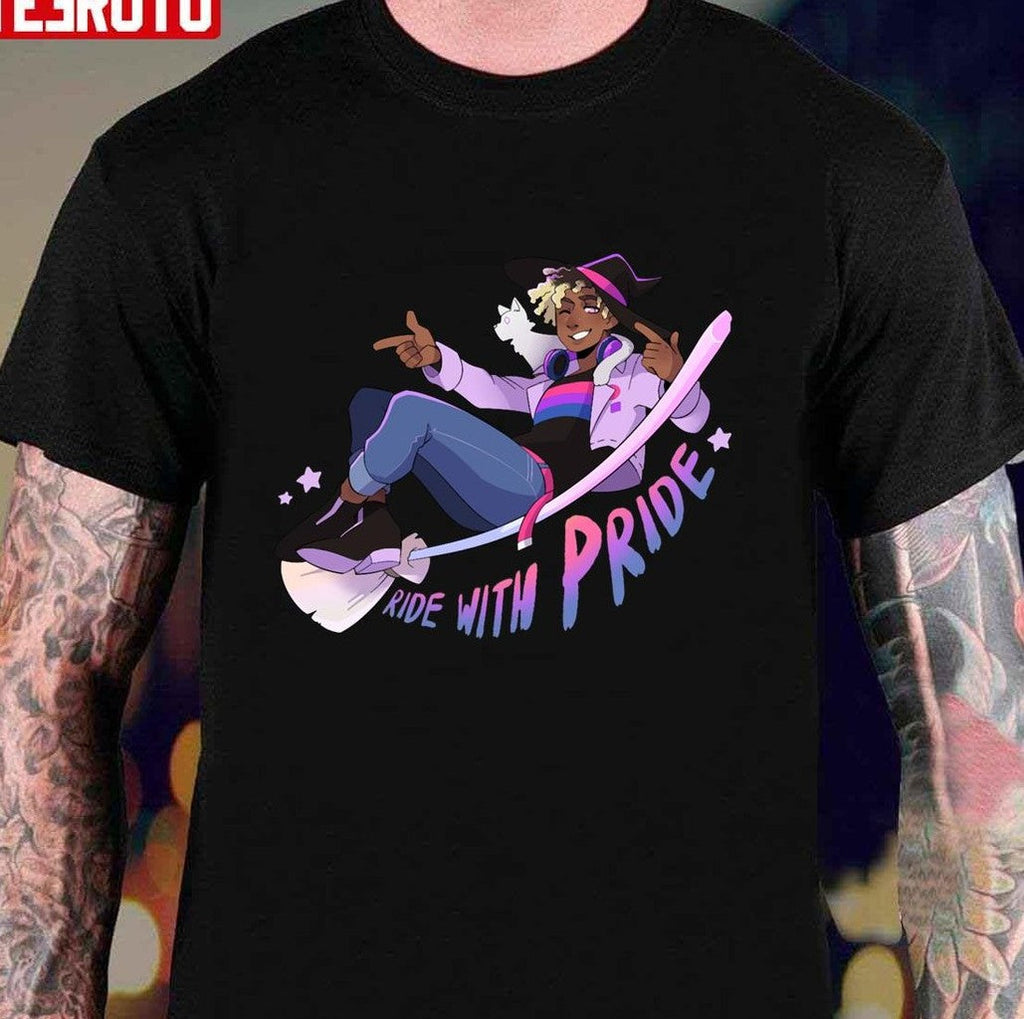 Ride With Pride Bi Unisex T-Shirt
