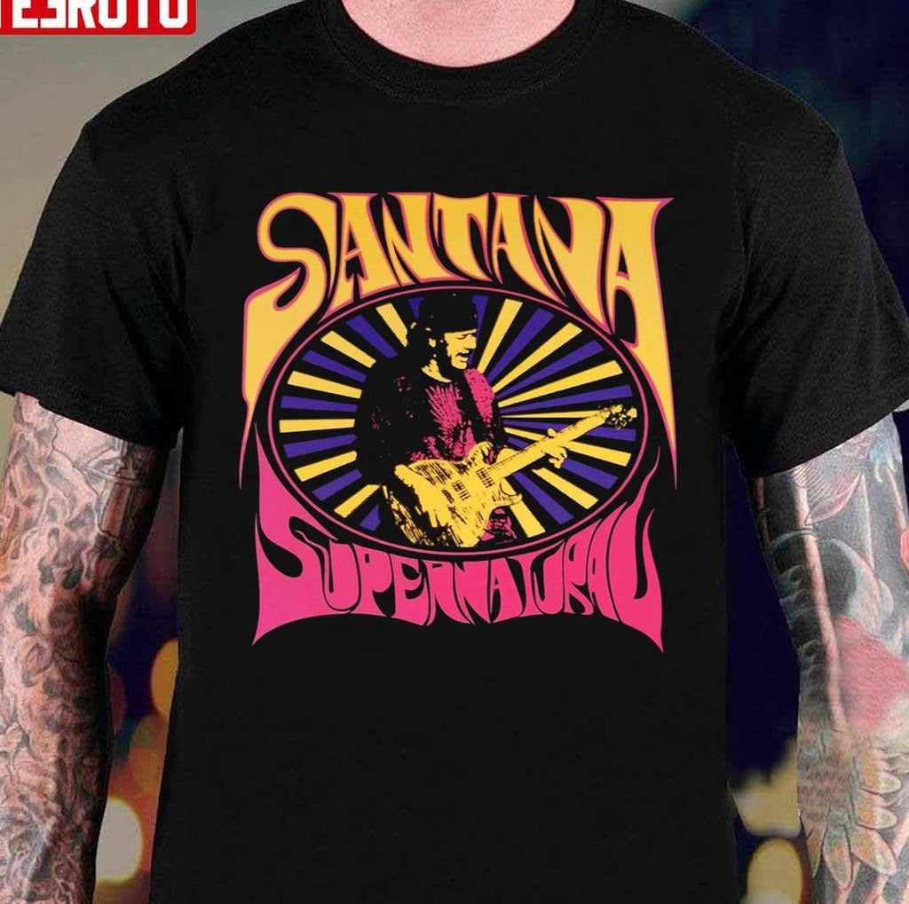 Santana Supernatural Vintage Graphic Unisex T-Shirt
